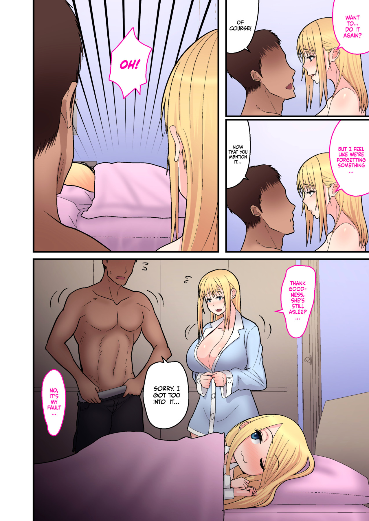 Hentai Manga Comic-Sweet Love With A Blonde, Single Mother-Read-24